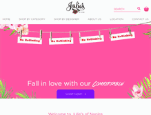 Tablet Screenshot of juliesofnaples.com